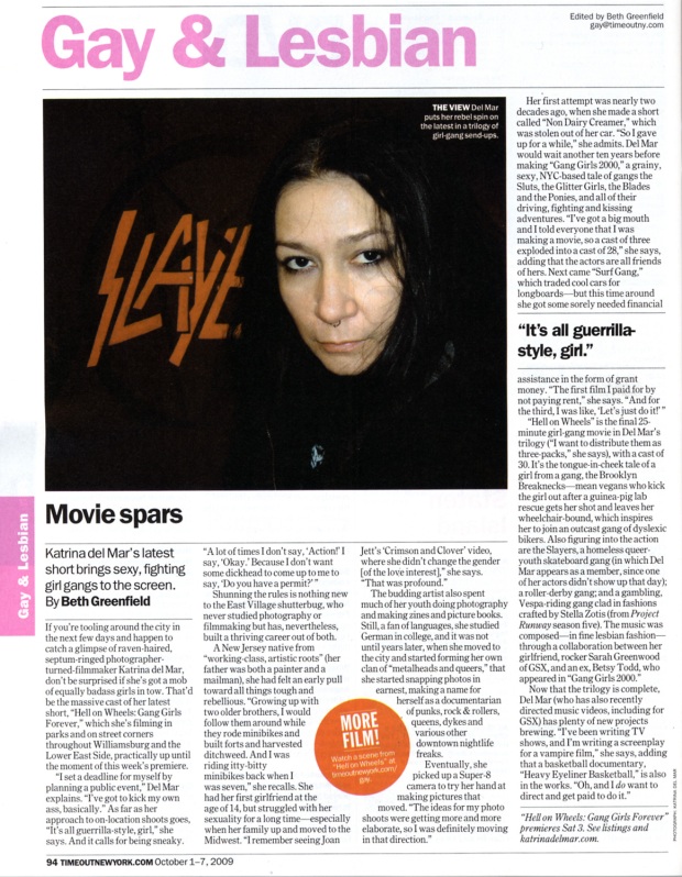 Katrina del Mar interviewed in Time Out NY